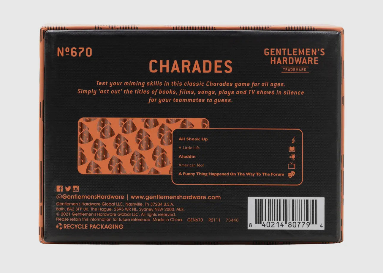 Charades - Miming Skills Card Game