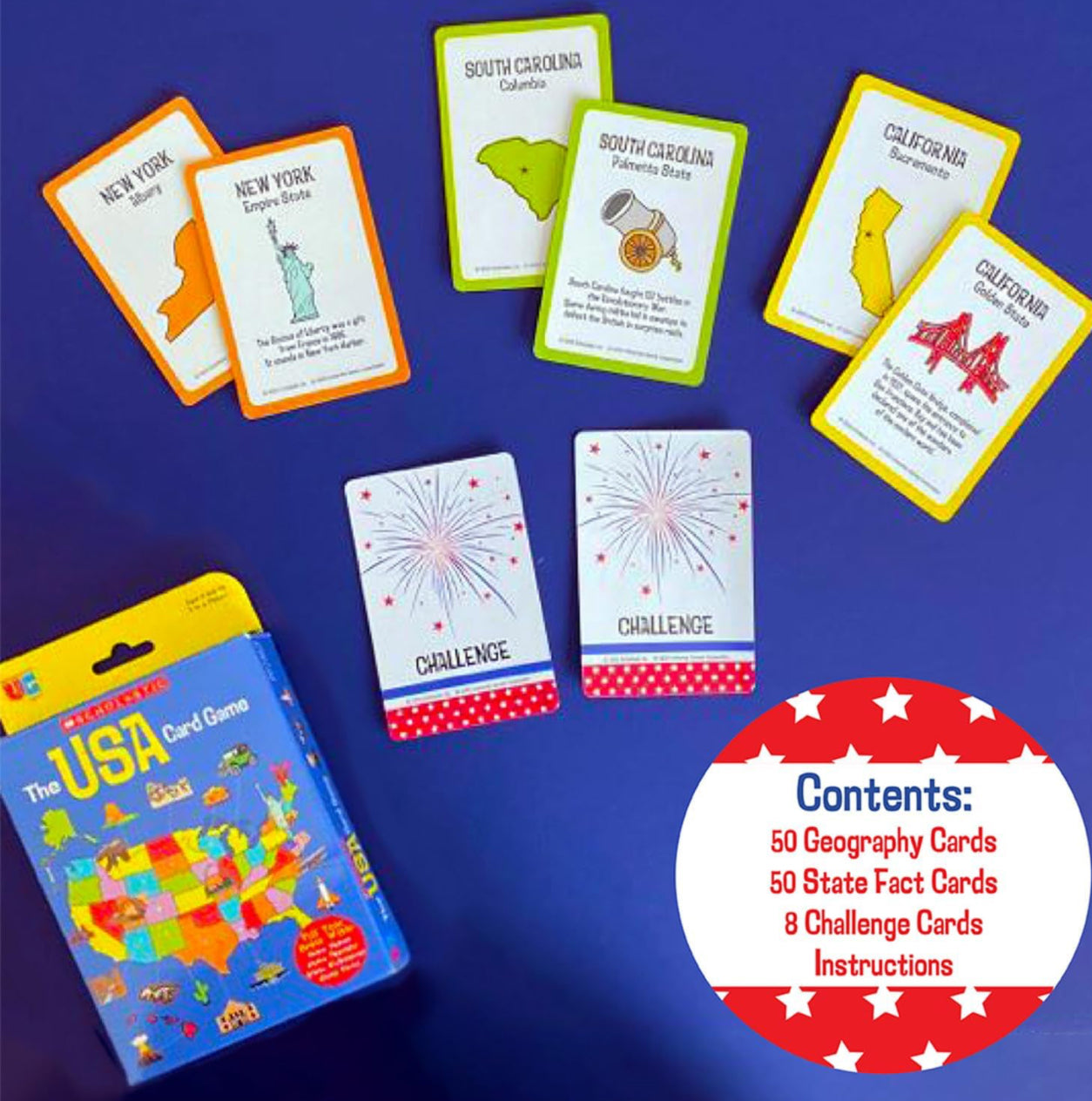across usa card Game