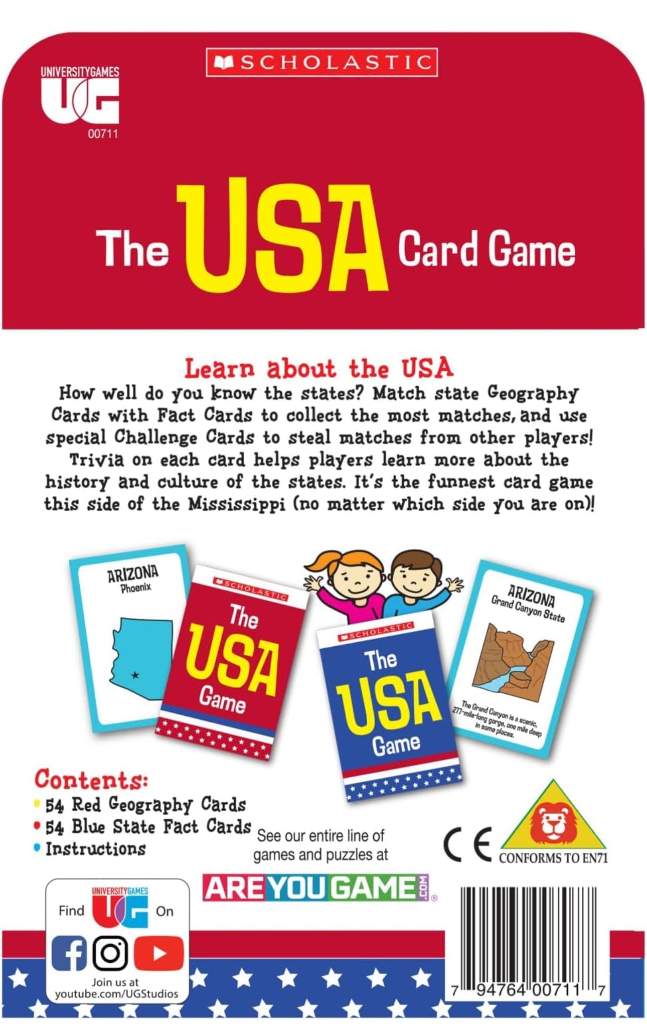across usa card Game
